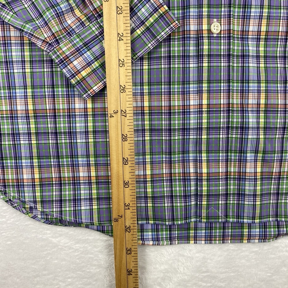 Ralph Lauren Shirt Mens XL Multicolor Plaid No Iron Long Sleeves - Picture 6 of 9